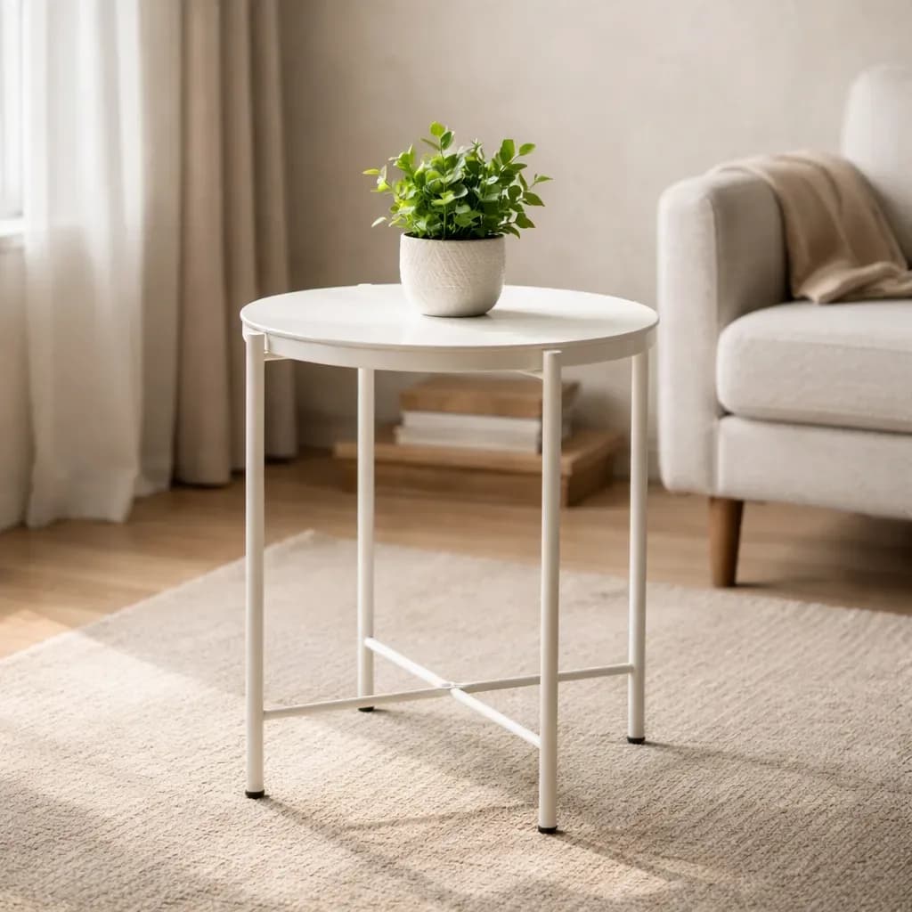 Mesa Auxiliar Arrime Bandeja Apoyo Living Deco Home