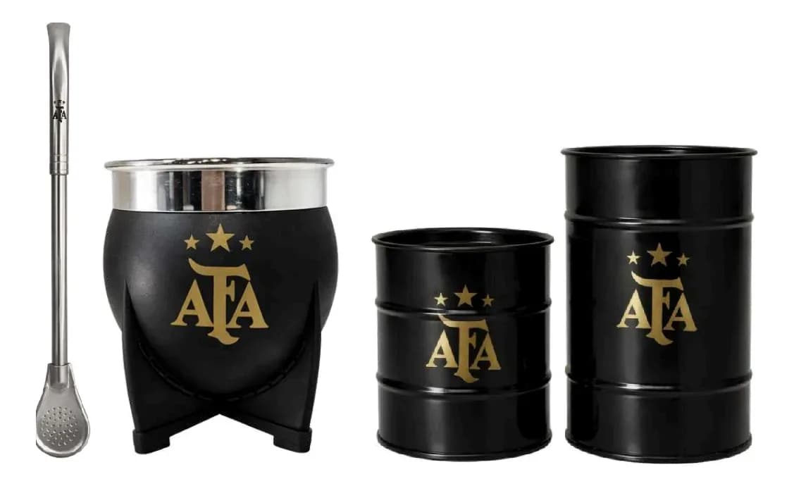 Combo Set Mate Bombilla Yerbera Azucarera Afa Argentina