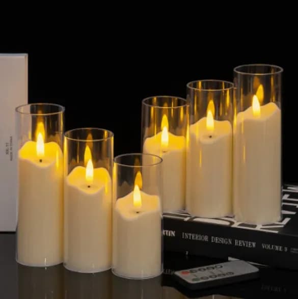 Velas Velon Led Set X3 Con Control Y Temporizador
