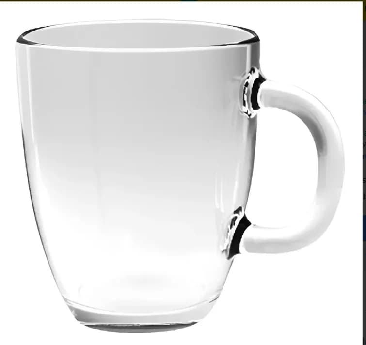 Taza Vidrio Cafe Rigolleau Amanecer 370ml