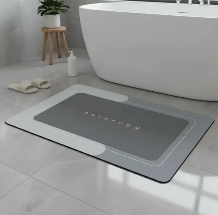 Alfombra De Baño Ducha Antideslizante Rectangular