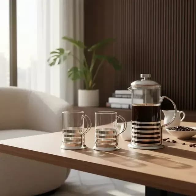 Cafetera + 4 Tazas