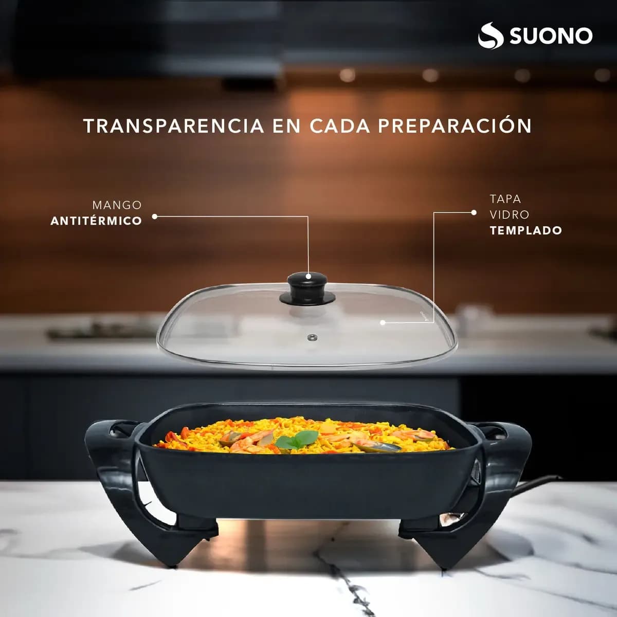 Sartén Eléctrica Antiadherente Suono