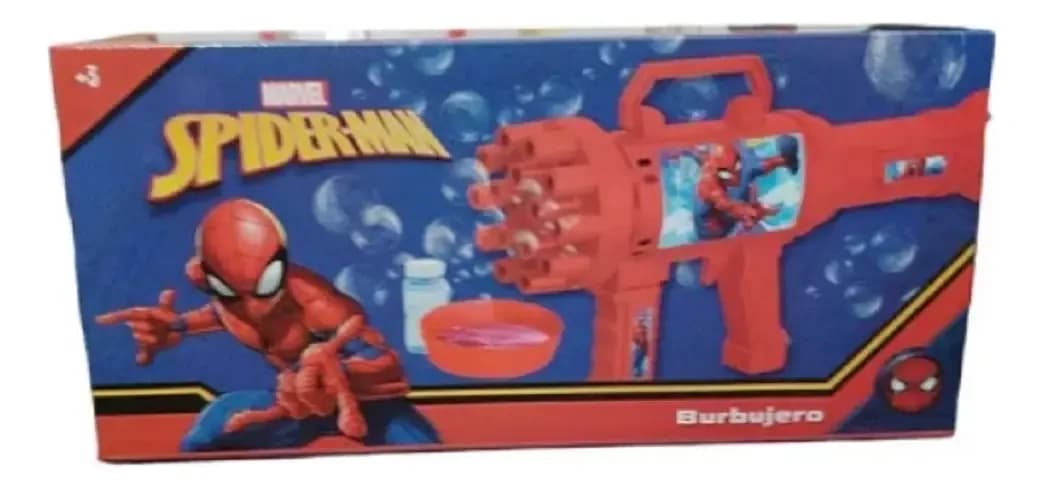 Burbujero Pistola Eléctrico Spiderman