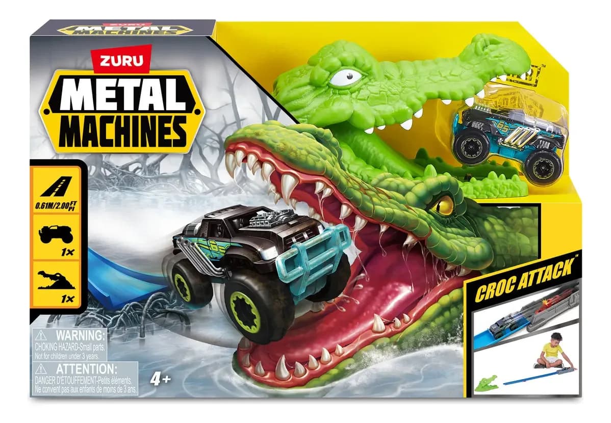Pista De Autos Cocodrilo Croc Attack Metal