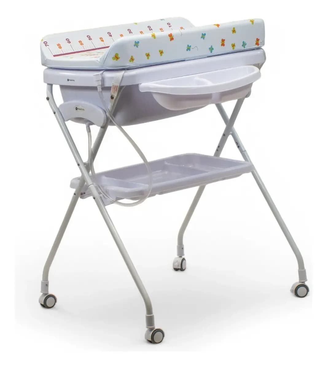 Catre De Baño Para Bebé Bañera Con Cambiador Color Blanco M41 Plegable