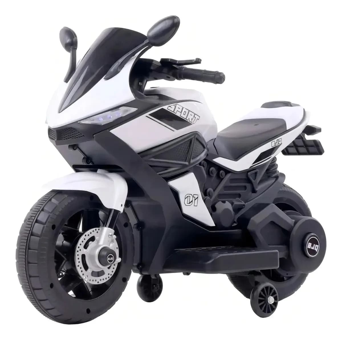 Moto 6v Competición Zaki Con Batería Y Luces Blancas Para Niños