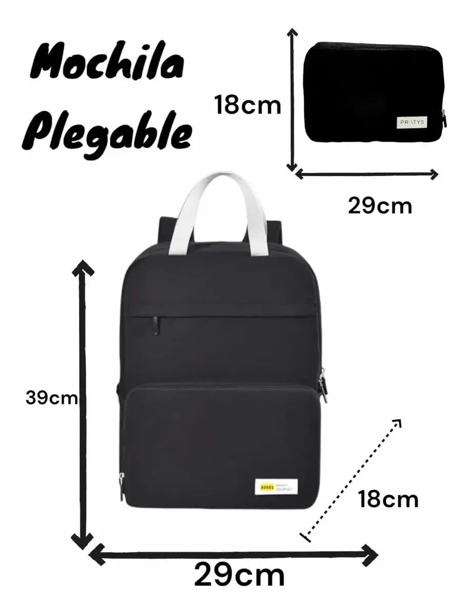 Mochila Ultraliviana Plegable Viaje 20l Bolsillos Grandes