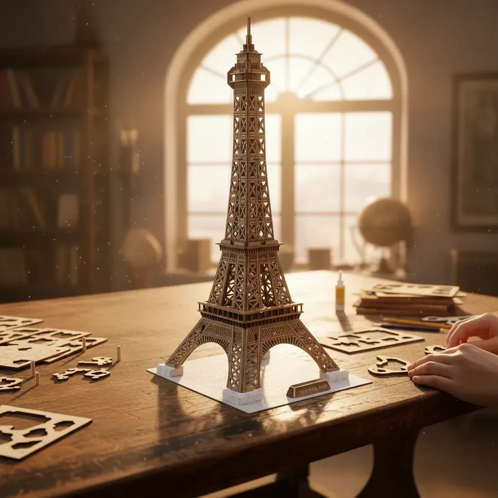 Puzzle 3d De La Torre Eiffel Juego Mesa Rompecabeza 35pzas