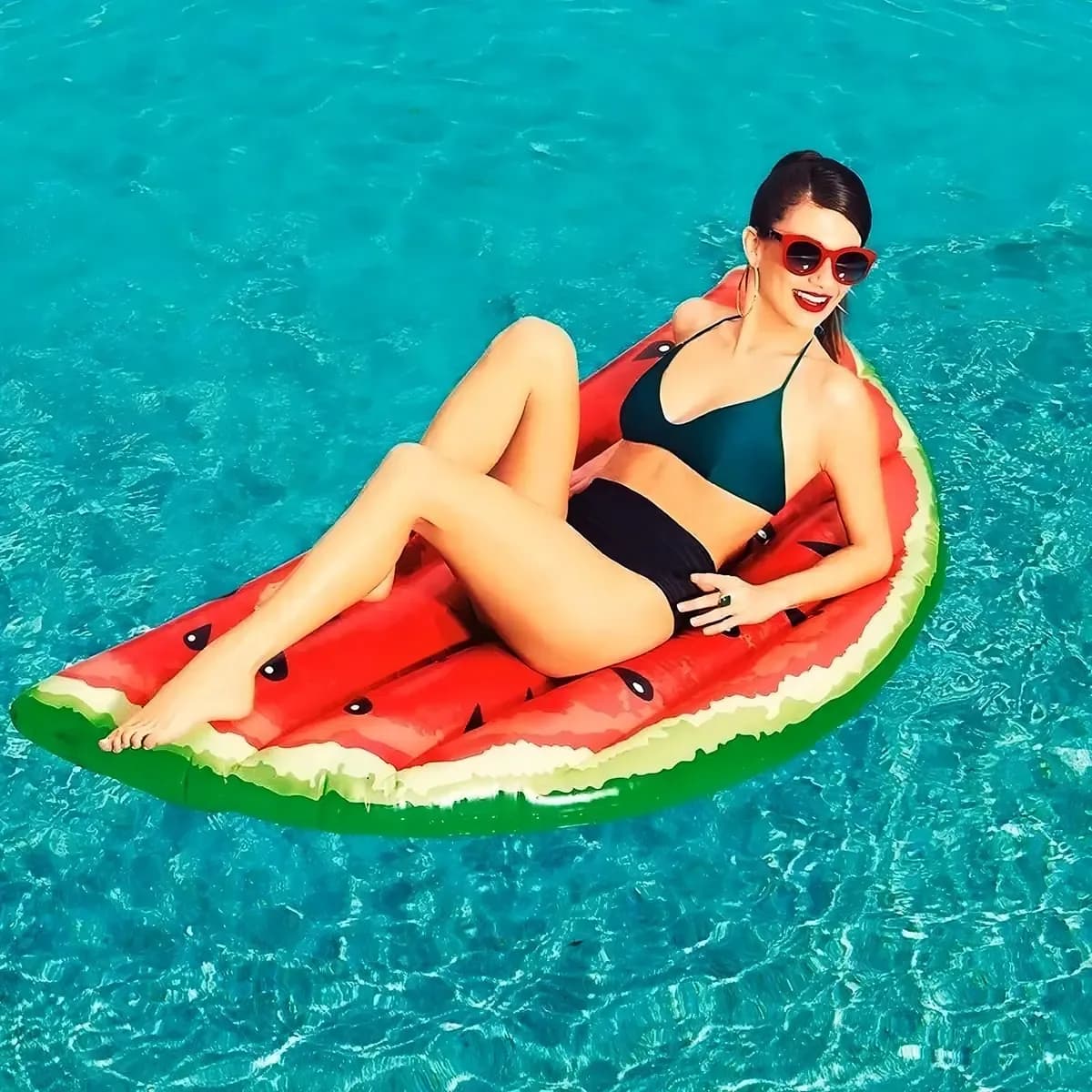 Media Sandia Inflable Pileta Colchoneta