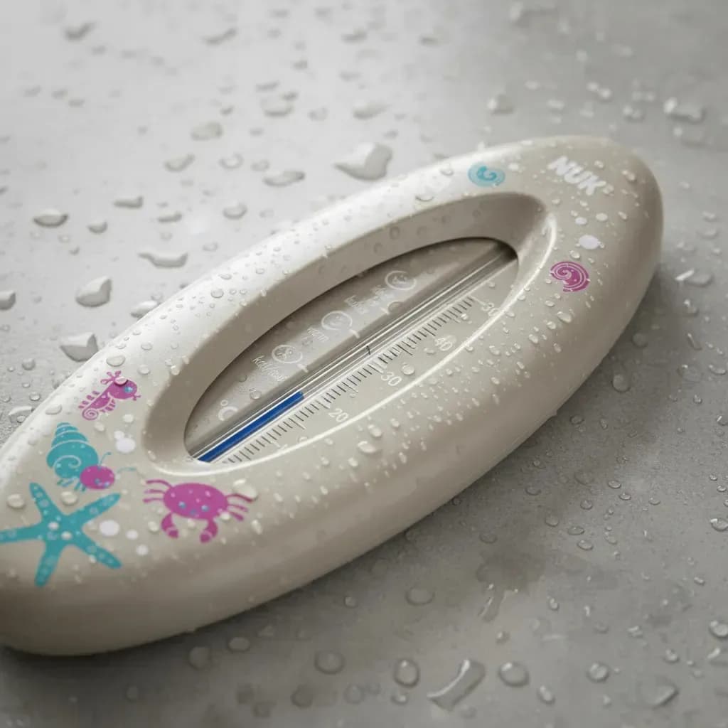 Termómetro De Agua Para Baño Para Bebés Nuk Color Gris