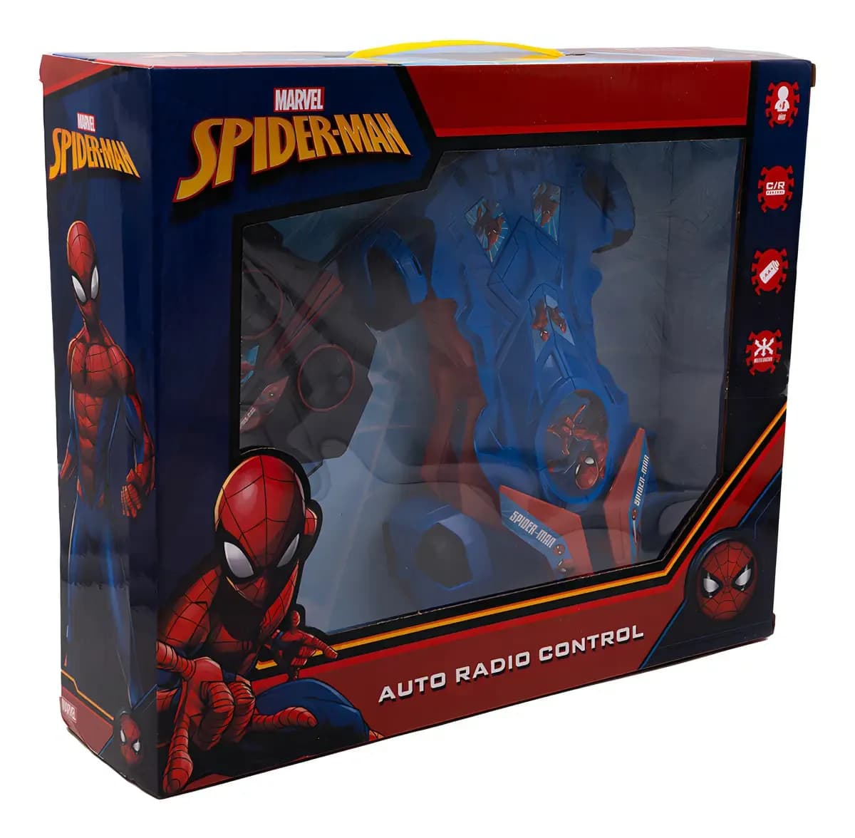 Auto Control Remoto Spider-man Marvel Azul Sebigus Con Volante