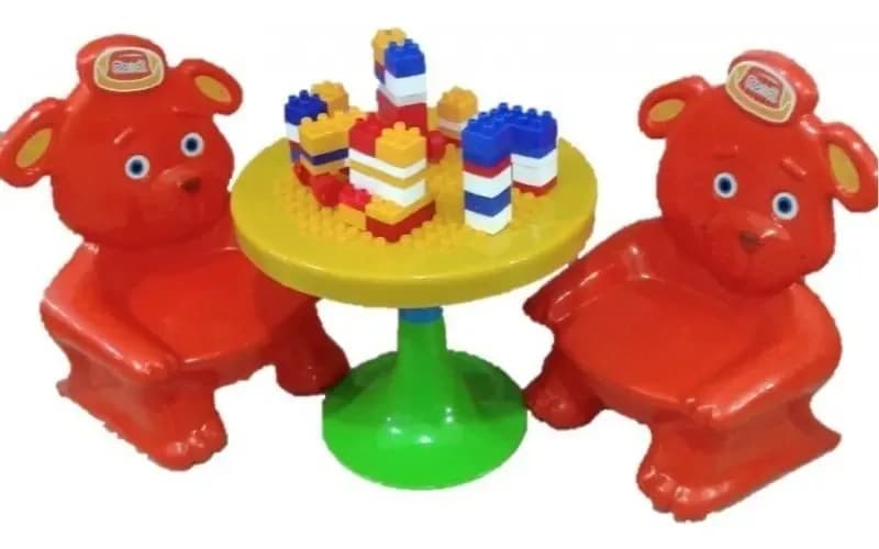Mesa Y Sillas Didactica Con Bloques Rondi