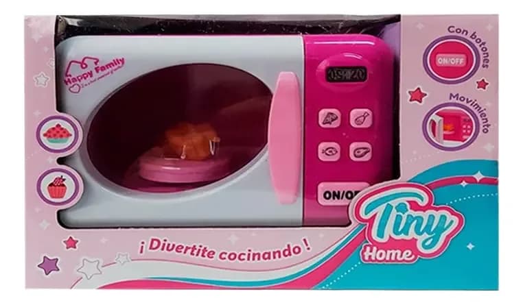 Mini Horno Micoondas De Juguete Tiny A Pila