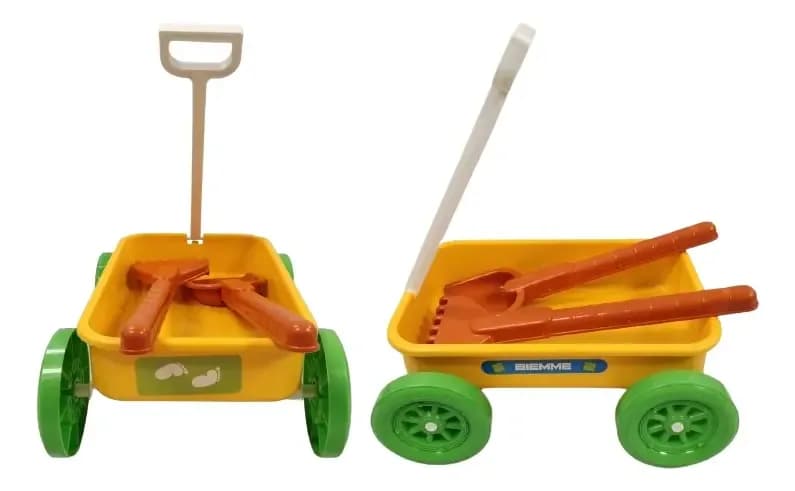 Carrito Arrastre Porta Juguetes Palita Rastrillo