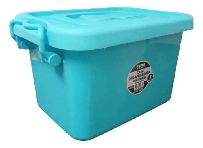 Caja Organizadora Con Manija 5 Litros